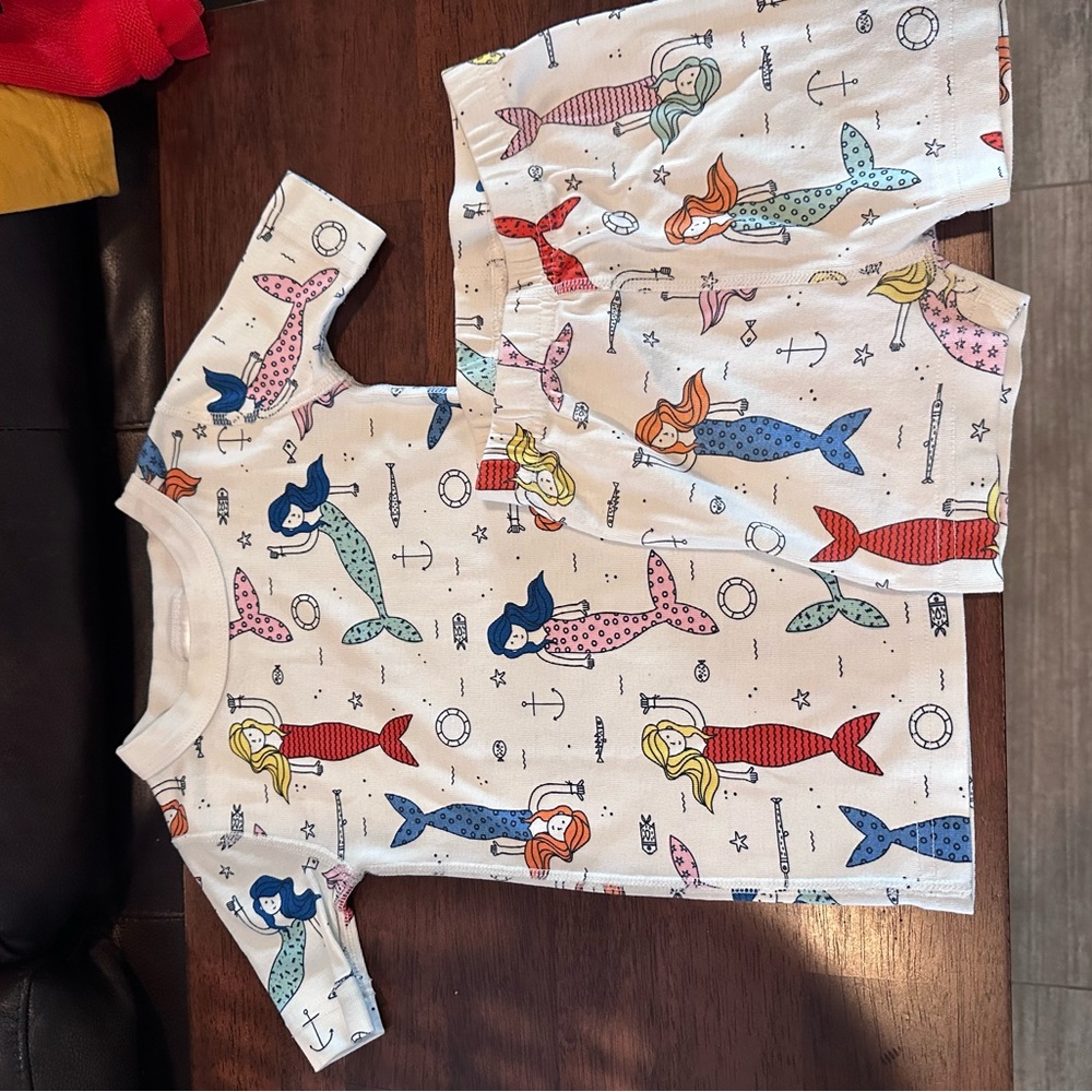 Hanna Andersson Multicolor Mermaid Kids Pajama Set